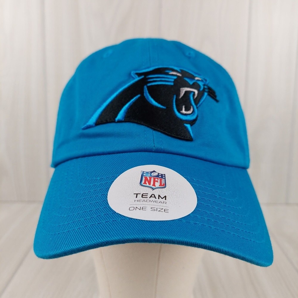 Carolina Panthers NFL Hat Cap Team Apparel Teal Blue Adult Adjustable Strap NWT‎